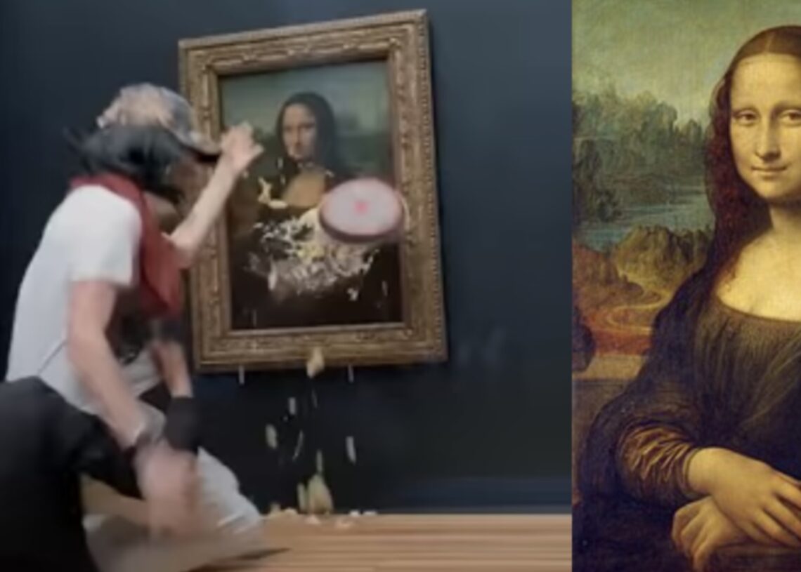 شاب يهاجم الموناليزا بدافع الحفاظ علي المناخ 17 - جريدة المساء