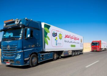 قوافل صندوق تحيا مصر تصل وسط سيناء بـ 48.5 طن خضروات ومواد غذائية جافة ولحوم وألبان 29 - جريدة المساء