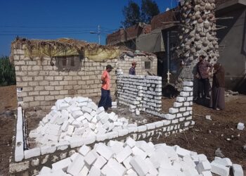 ازالة تعديات علي اراضي زراعية في مطوبس 17 - جريدة المساء