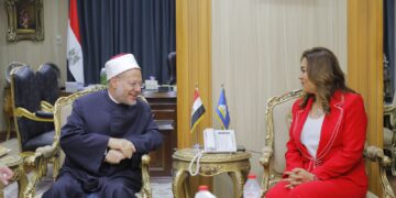 محافظ دمياط تستقبل وزير الاوقاف ومفتى الجمهورية و"الغصبان"  1 - جريدة المساء