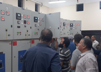 إطلاق التيار الكهربائي التجريبي لمستشفي طهطا العام 35 - جريدة المساء