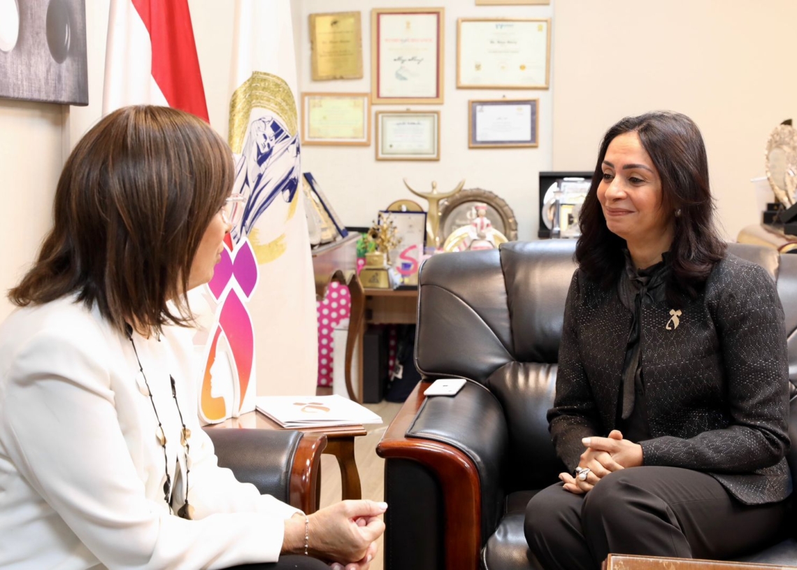 مايا مرسي تستقبل جاكي سبير عضوة الكونجرس الأمريكي للتعرف على جهود مصر في مجال تمكين المرأة 17 - جريدة المساء