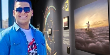 الفنان المصري أحمد عماد الدين يشارك بأحدث أعماله الفنية بمعرض أرسنال بمدينة مونتريال بكندا 1 - جريدة المساء