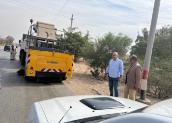 حملة مكبرة لتطوير ورفع كفاءة مدخل مدينة أسيوط الشمالي وطريق المطار 27 - جريدة المساء