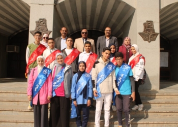   فوز فاروق  وكريم أمينالاتخاد طلاب ثانوي  و اعدادي بني سويف  24 - جريدة المساء