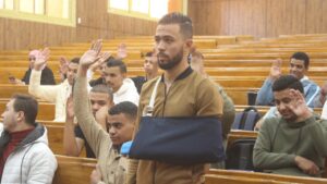 "علاء عبدالحكيم" رئيساً لاتحاد طلاب جامعة جنوب الوادي الأهلية.. و "كيرلس عادل" نائبًا 28 - جريدة المساء