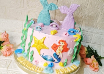 طريقة عمل مجسمات تورتة حورية البحر بعجينة السكر 15 - جريدة المساء