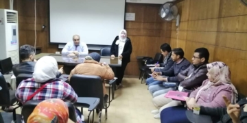 صحة المنيا " تعقد الإجتماع الشهرى للجنة السلامة والصحة المهنية 1 - جريدة المساء