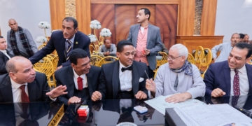 نائب المحافظ وزعيم الأغلبية البرلمانية يشهدان على عقد قران أبناء كبار العائلات بمحافظة قنا 1 - جريدة المساء