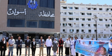 محافظ أسوان يعطى إشارة البدء لإنطلاق النسخة الرابعة من أولمبياد المحافظات الحدودية 1 - جريدة المساء