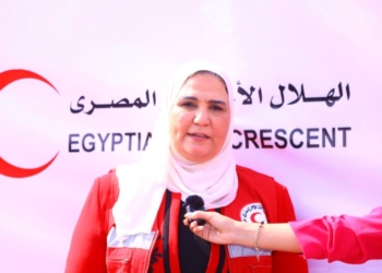 نيفين القباج وزيرة التضامن الاجتماعي ونائب رئيس الهلال الأحمر المصرى