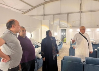 بدء تصعيد الحجاج إلى منى وعرفات.. سامية سامى : السياحة تسلمت المخيمات المكيفة البعيدة عن مخرات السيول و المضادة للحرائق.. توجيهات مشددة من الوزير لتوفير الراحة للمصريين 18 - جريدة المساء بدء تصعيد الحجاج إلى منى وعرفات.. سامية سامى : السياحة تسلمت المخيمات المكيفة البعيدة عن مخرات السيول و المضادة للحرائق.. توجيهات مشددة من الوزير لتوفير الراحة للمصريين 17 - جريدة المساء