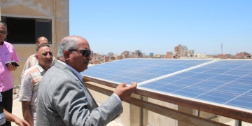 تحويل مينى  مديرية التربية و التعليم  ببني سويف للعمل باستخدام الطاقة الشمسية 1 - جريدة المساء