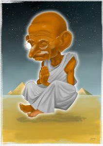 "روح غاندى".. معرض للكاريكاتير بالمركز الثقافى الهندى 19 - جريدة المساء