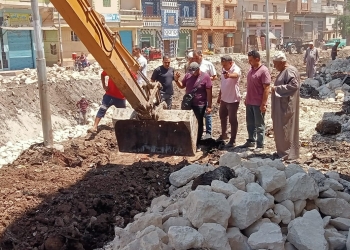 تبطين الترع وحملات نظافة وازالة اشغالات بعدد من مدن كفر الشيخ 31 - جريدة المساء