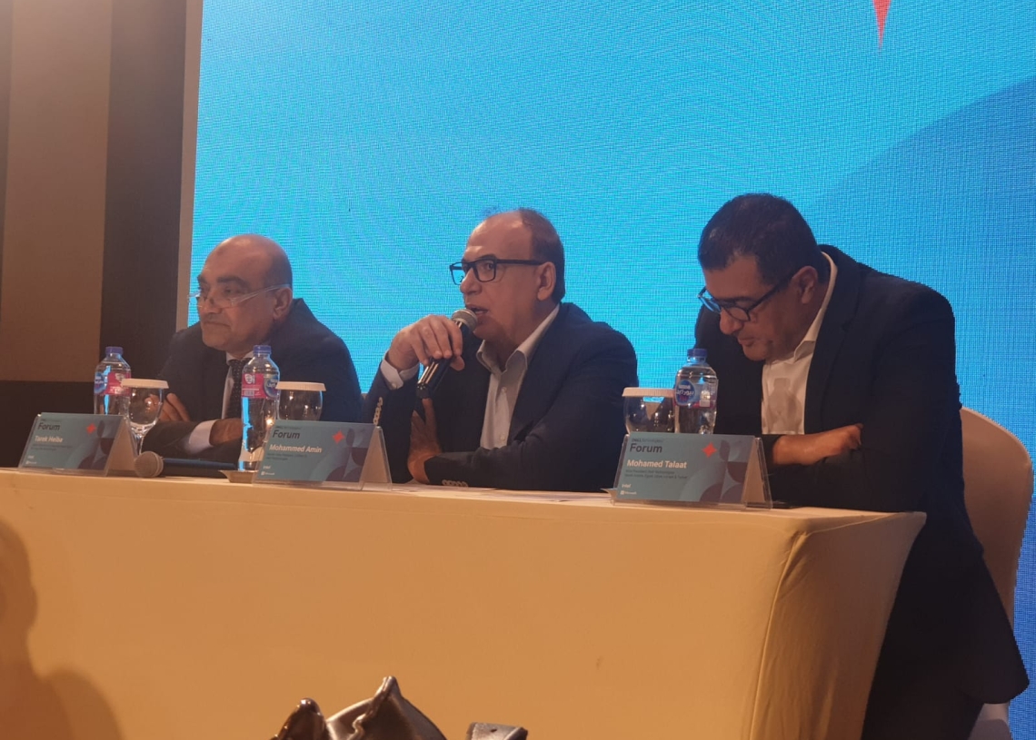 فى مؤتمر صحفى على هامش منتدى دل تكنولوجيز 18 - جريدة المساء