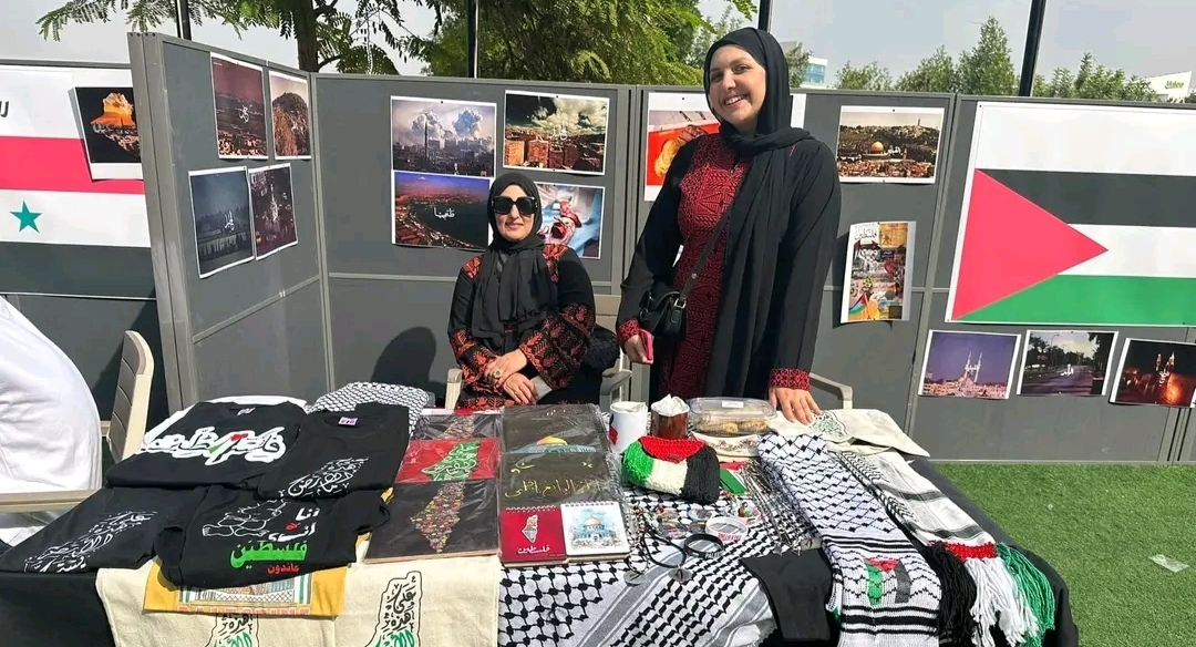 طلاب كلية اللغة والإعلام بالقرية الذكية يشاركون في معرض "فلسطين في القلب" 19 - جريدة المساء