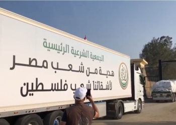 مساعدات الجمعية الشرعية الرئيسية تدخل قطاع غزة