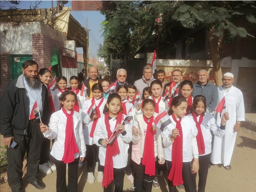 زهور الشرقية يستقبلون الناخبين بالاعلام المصرية 19 - جريدة المساء