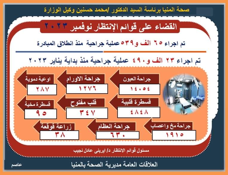 إجراء 56 ألف عملية جراحية بالمنيا 19 - جريدة المساء