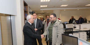 وزير التربية والتعليم يتفقد سير العمل فى ديوان عام الوزارة فى أول أيام العام الجديد 1 - جريدة المساء