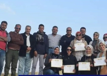 انتهاء مدرسة الحفائر للاثريين فى ام الاثل بالفيوم 29 - جريدة المساء