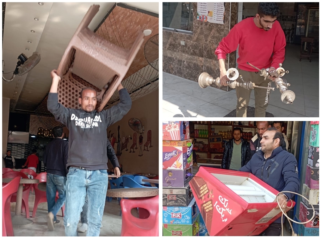 رفع 250 حالة إشغال للمحال والمقاهي بالعمرانية 19 - جريدة المساء