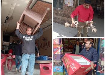 رفع 250 حالة إشغال للمحال والمقاهي بالعمرانية 35 - جريدة المساء