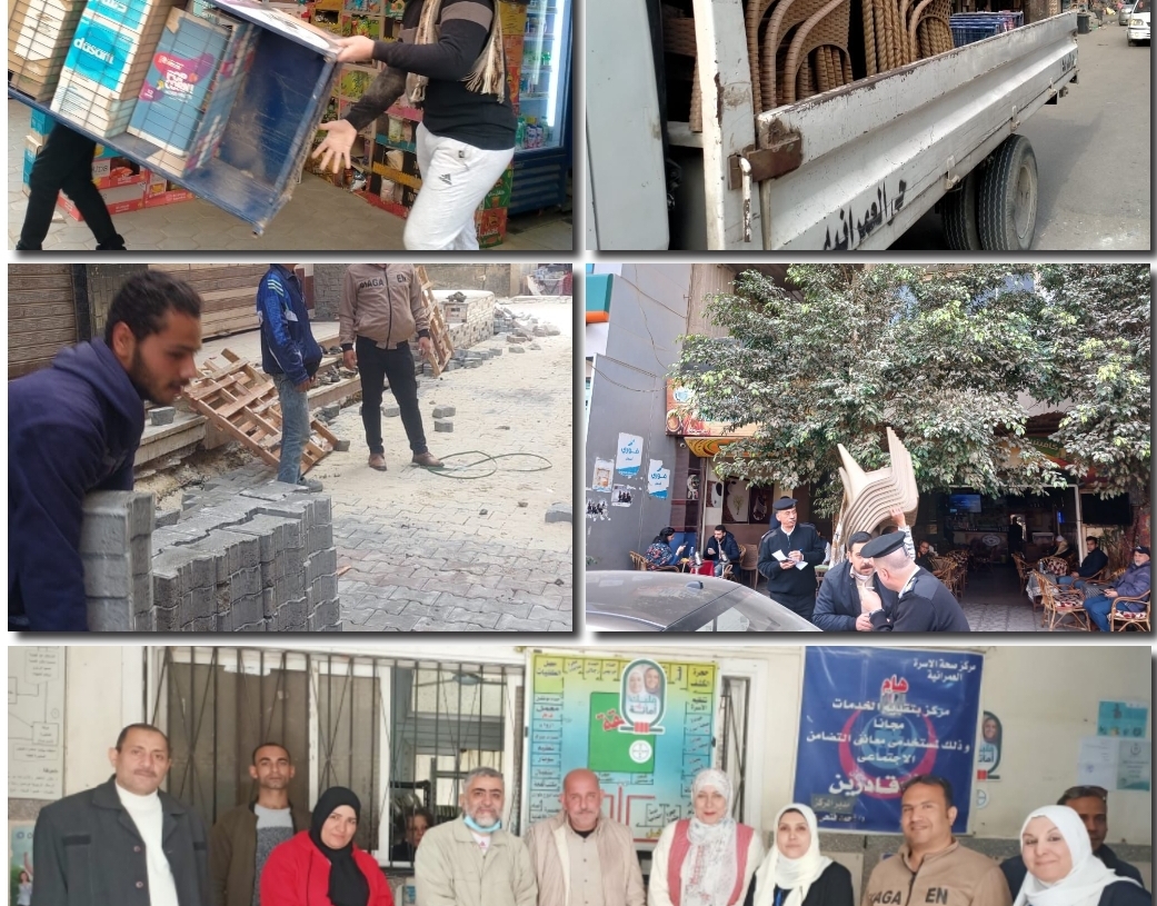 جهود حي العمرانية اليوم | تفتيش علي المستشفيات..رفع إشغالات..صيانة بالشوارع الرئيسية..ندوات بالمدارس والمساجد 18 - جريدة المساء