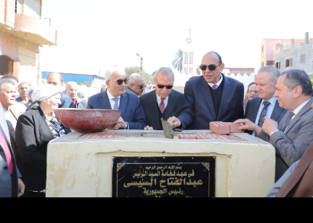 الوزير والمحافظ يضعان حجر الأساس لمدرسة كفر مويس الابتدائية المشتركة بالقليوبية 16 - جريدة المساء