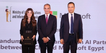 وزير الاتصالات يشهد توقيع مذكرة تفاهم بين الوزارة وشركة مايكروسوفت للتعاون فى مجالات حوكمة الذكاء الاصطناعى وبناء القدرات ونشر الوعى المجتمعى حول هذه التكنولوجيات والاستفادة منها فى تطوير الخدمات الحكومية 2 - جريدة المساء وزير الاتصالات يشهد توقيع مذكرة تفاهم بين الوزارة وشركة مايكروسوفت للتعاون فى مجالات حوكمة الذكاء الاصطناعى وبناء القدرات ونشر الوعى المجتمعى حول هذه التكنولوجيات والاستفادة منها فى تطوير الخدمات الحكومية 1 - جريدة المساء