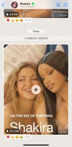 المقابلة الأولى لشاكيرا وكاردي بي في موقع تصوير Punteria 21 - جريدة المساء