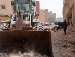 إزالة عقار مخالف علي الطريق الدائري بالجيزة 23 - جريدة المساء