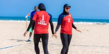 منتخب سيدات الطائرة الشاطئية يتأهل إلى ربع نهائي دورة الألعاب الأفريقية 2 - جريدة المساء منتخب سيدات الطائرة الشاطئية يتأهل إلى ربع نهائي دورة الألعاب الأفريقية 1 - جريدة المساء