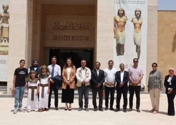 اليوم العالمى للتراث | نائب محافظ الجيزة تشهد فعاليات الاحتفال بالذكري 18 لافتتاح متحف إيمحتب بسقارة 23 - جريدة المساء