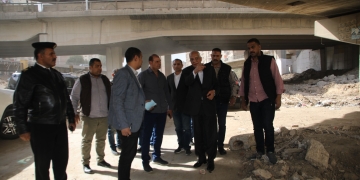 محافظ الجيزة يتفقد أعمال تطوير البر الشرقي والغربي لترعة المريوطية 1 - جريدة المساء