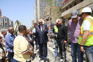 محافظ الجيزة يتفقد أعمال التطوير بمحيط محطة مترو جامعة الدول العربية 31 - جريدة المساء