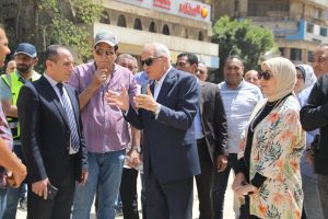 محافظ الجيزة يتفقد أعمال التطوير بمحيط محطة مترو جامعة الدول العربية 29 - جريدة المساء