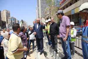 محافظ الجيزة يتفقد أعمال التطوير بمحيط محطة مترو جامعة الدول العربية 27 - جريدة المساء