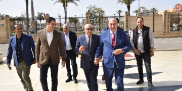 الغضبان يستقبل مميش فى بورسعيد 1 - جريدة المساء