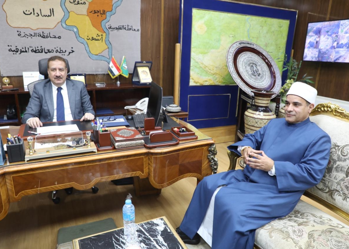 محافظ المنوفية يستقبل رئيس المنطقة الأزهرية الجديد 17 - جريدة المساء