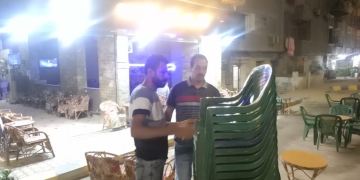 رفع 112 حالة إشغال لكافيهات خلال حملة مسائية بالعمرانية وفيصل 1 - جريدة المساء