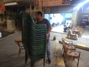 رفع 112 حالة إشغال لكافيهات خلال حملة مسائية بالعمرانية وفيصل 33 - جريدة المساء