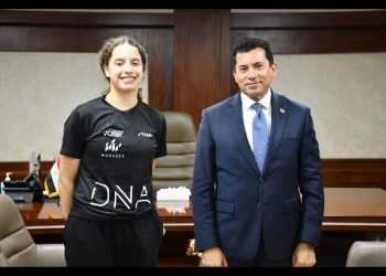 وزيرالرياضة يدعم هنا جودة بطلة تنس الطاولة 25 - جريدة المساء