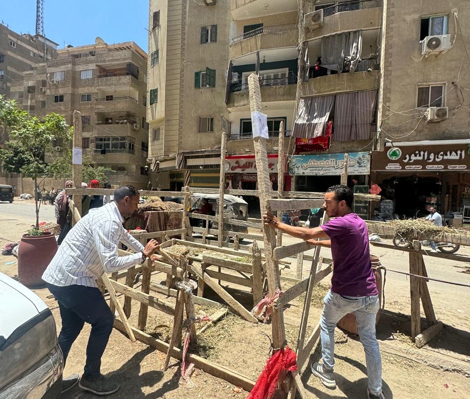 تجهيزات العيد | محافظة الجيزة تزيل شوادر لبيع الأضاحي بالطريق العام خلال حملات مكبرة بالهرم (صور) 18 - جريدة المساء