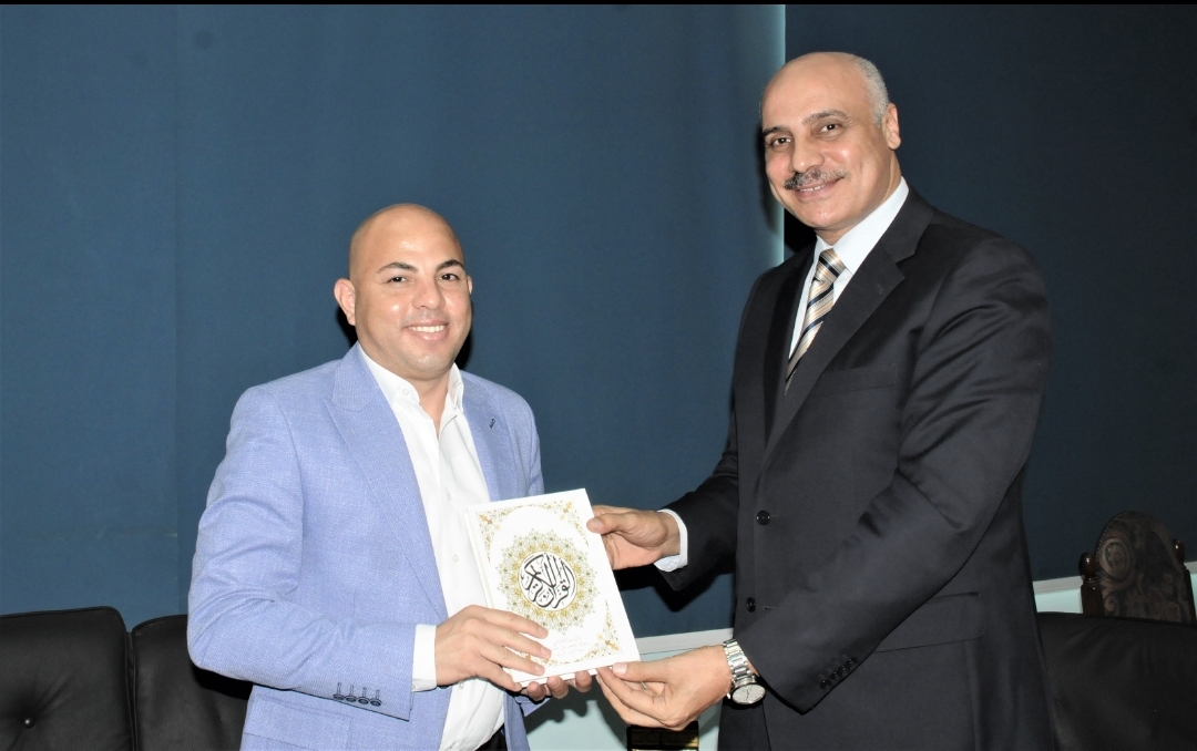 رئيس التحرير يستقبل رجل الأعمال الشاب هيثم حسين رئيس مجمع "عمال مصر" 17 - جريدة المساء