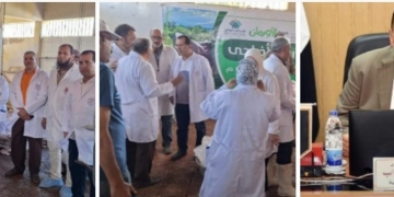 إبتهاجاً بعيد الأضحى المبارك .. ذبح 30 رأس ماشية وتوزيعها على المستحقين بالشرقية 2 - جريدة المساء إبتهاجاً بعيد الأضحى المبارك .. ذبح 30 رأس ماشية وتوزيعها على المستحقين بالشرقية 1 - جريدة المساء