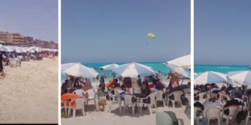 في ثالث أيام عيد الاضحى رئيس مدينة مرسي مطروح يتابع ميدانياً سير العمل بالشواطئ 1 - جريدة المساء