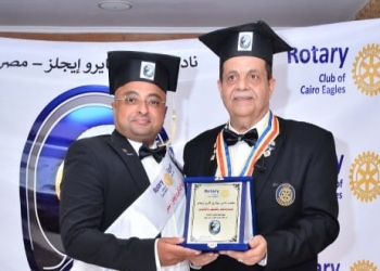 تسليم رئاسة (روتاري كايرو ايجلز) من البابلى إلى قناوى 22 - جريدة المساء