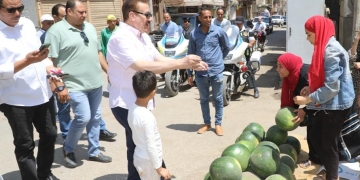 محافظ المنوفية يتابع مستوى النظافة والإشغالات فى شارعي عمر أفندى والسلطان حسين بغرب شبين 1 - جريدة المساء